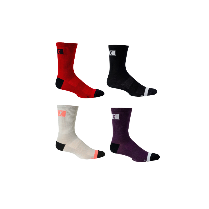 Chausette  Fox  6\" FLEXAIR MERINO SOCKS black L/XL
