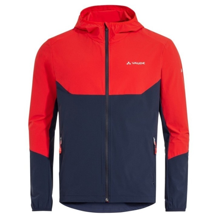 veste bleue marine/rouge vaude