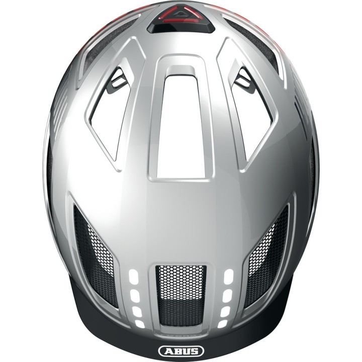 Casque ABUS Hyban 2.0 LED Signal - Gris