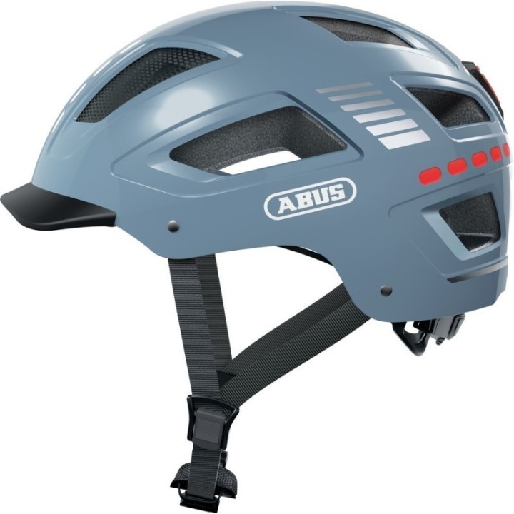 Casque ABUS Hyban 2.0 LED Signal - Gris
