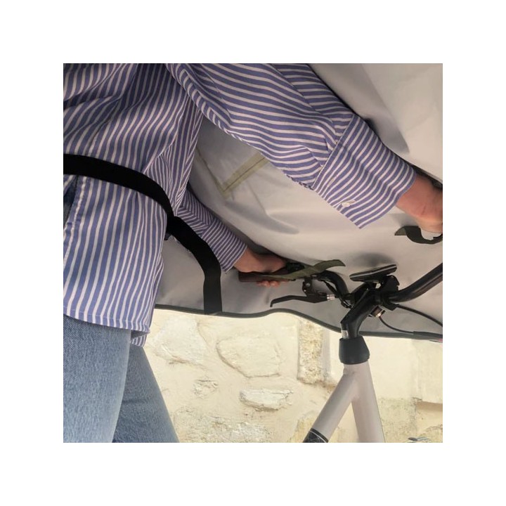 Cape de pluie Vélo Cap Vert POLYESTER 100% RECYCLÉ