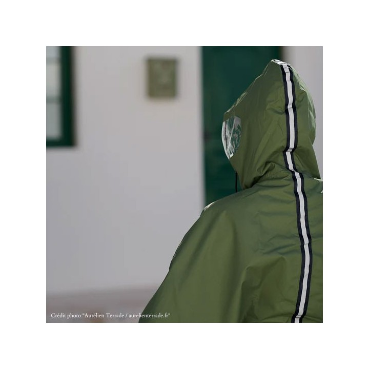 Cape de pluie Vélo Cap Vert POLYESTER 100% RECYCLÉ