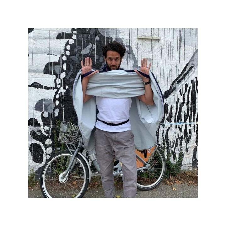 Cape de pluie Vélo Cap Ferret POLYESTER 100% RECYCLÉ