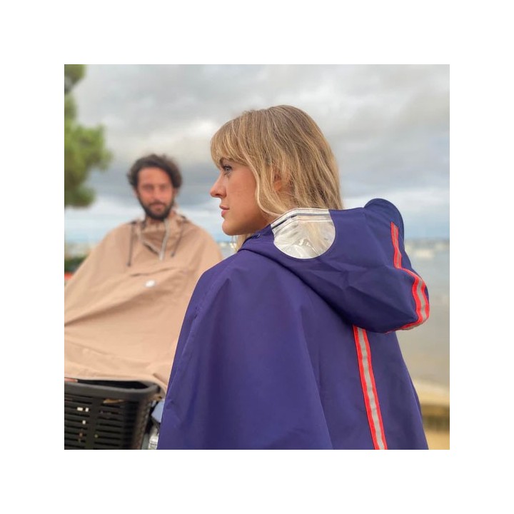 Cape de pluie Vélo Cap Ferret POLYESTER 100% RECYCLÉ