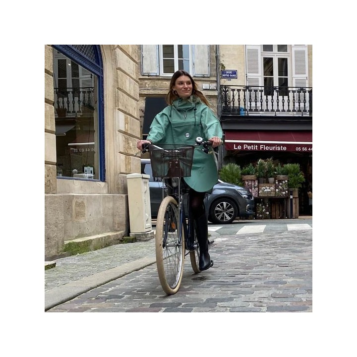 Cape de pluie Vélo Cap Lizard POLYESTER 100% RECYCLÉ