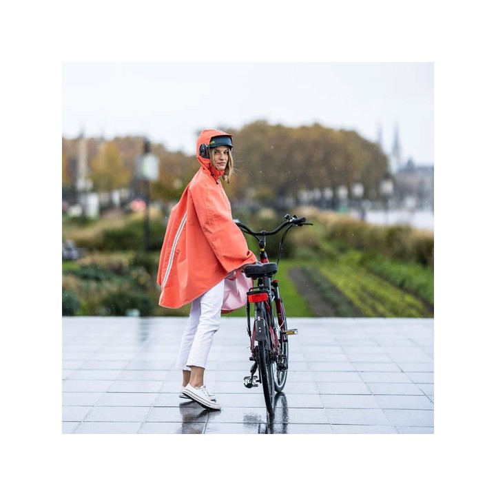 Cape de pluie Vélo Cap York POLYESTER 100% RECYCLÉ