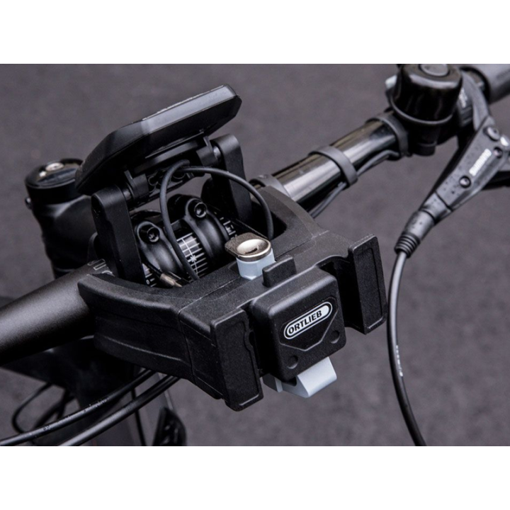 Support guidon ORTLIEB à clé COMPATIBLE ECRAN CENTRAL