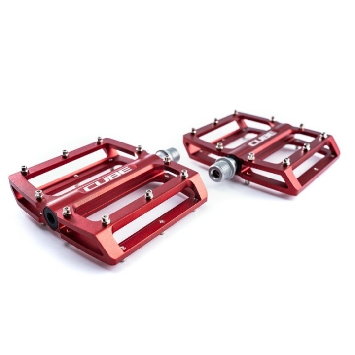 Pédale plate en CNC, 5 finitions anodisées, prise en main idéale