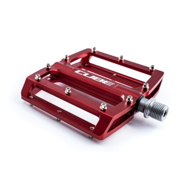 Pédale plate en CNC, 5 finitions anodisées, prise en main idéale