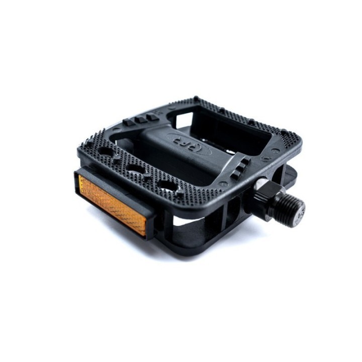 Pédale plate légère en plastique avec roulements et axe en acier boron