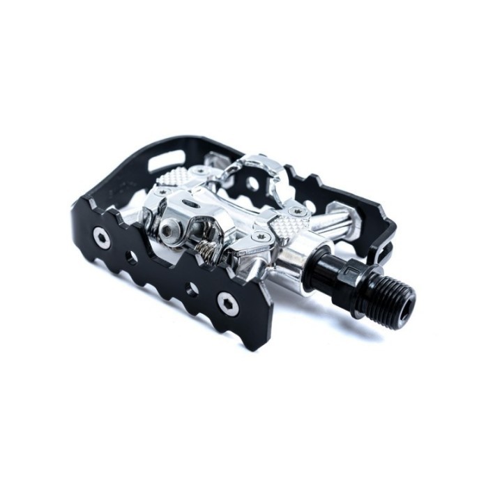Pédales 2 en 1 compatibles SPD et CrMo