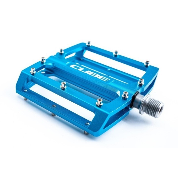 Pédale plate élaborée en CNC avec 5 finitions anodisées