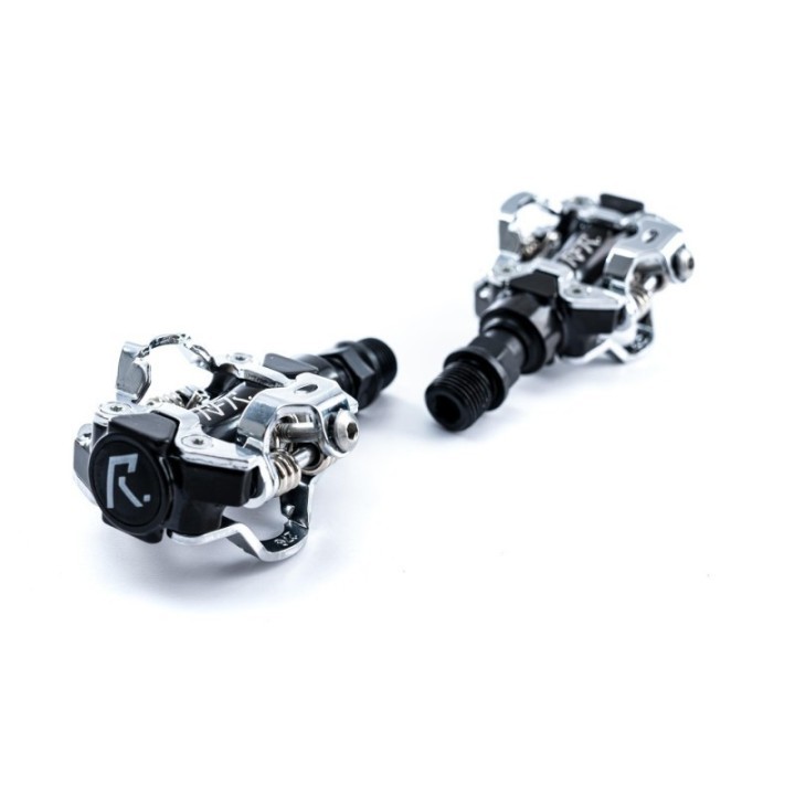 Méta titre : Pedale sans clips CrMo CNC avec système de clips à deux côtés SPD compatible