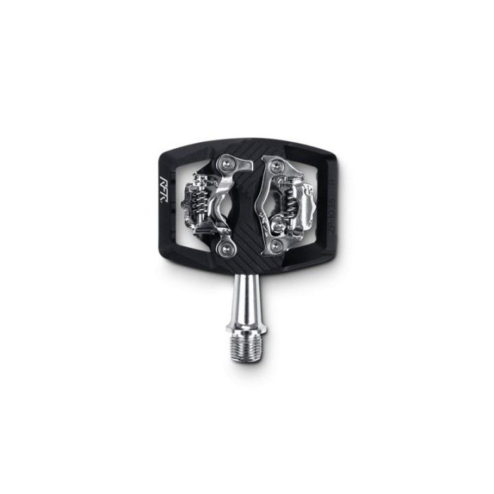 Pédale haut de gamme avec système de clips à deux côtés et fibre de carbone