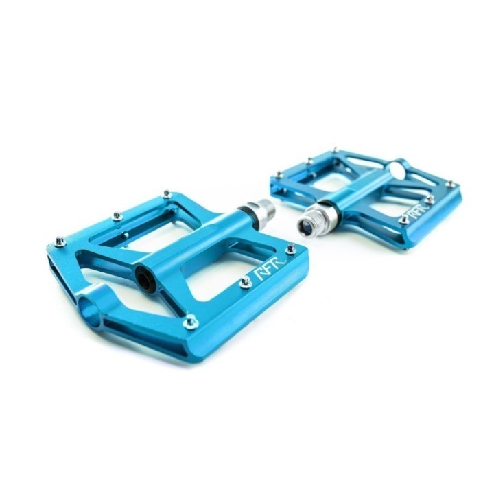 Pédale plate légère avec roulements de cartouche et pinces anti-slip