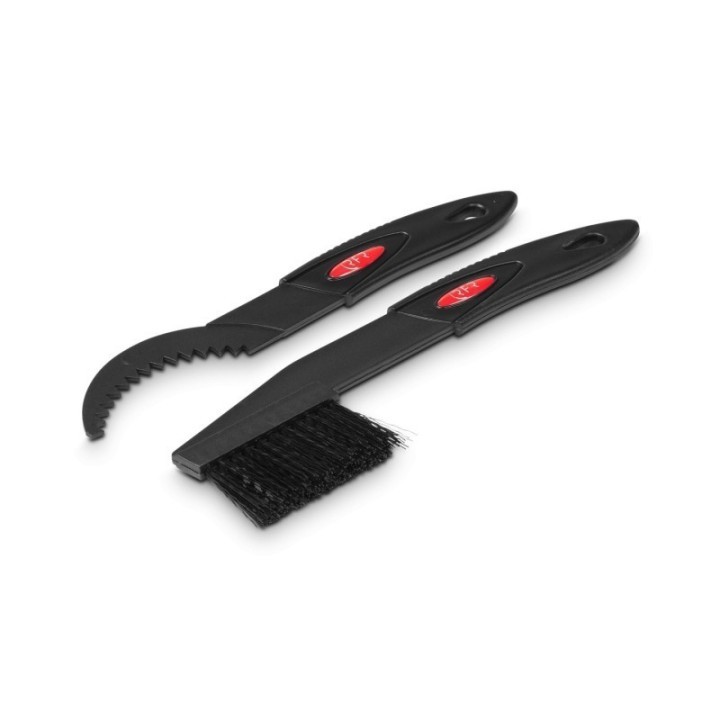 Kit de nettoyage pour pinions et équipements avec scraper et brosse nylon