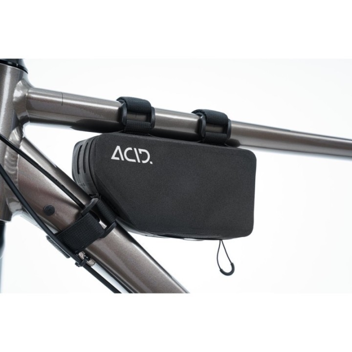 Frame Bag PRO 1 : Sac pour vélo avec compartiment zip et logo réfléchissant