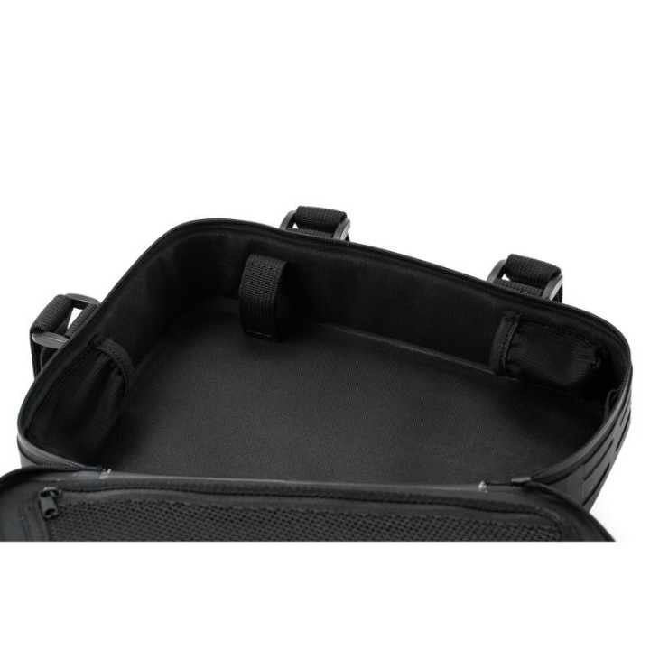 Bag de vélo L'ACID Frame Bag PRO 2, compartiment zip et logo réfléchissant