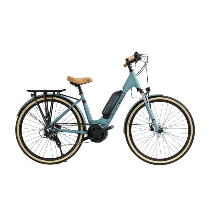 Vélo E-Urban 30+ 500 Wh 26\" Cadre Col de Cygne Couleur Vert Taille 42 S