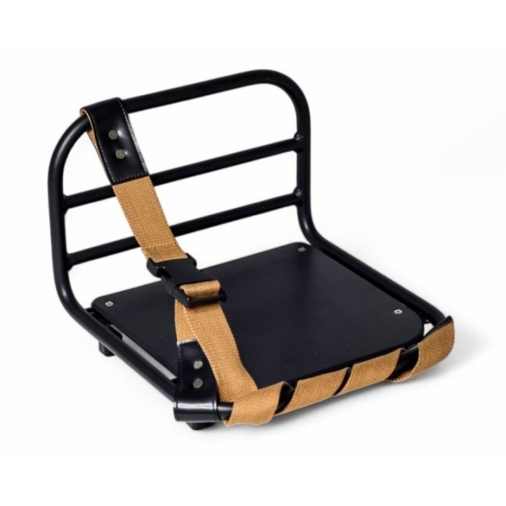 Porte-bagages avant  AVS aluminium et fond en plastique avec sangle