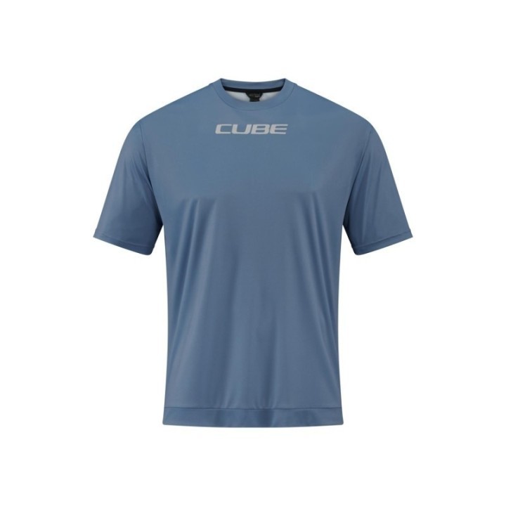 Maillot MTB à cou rond, léger et respirable, avec impression réfléchissante