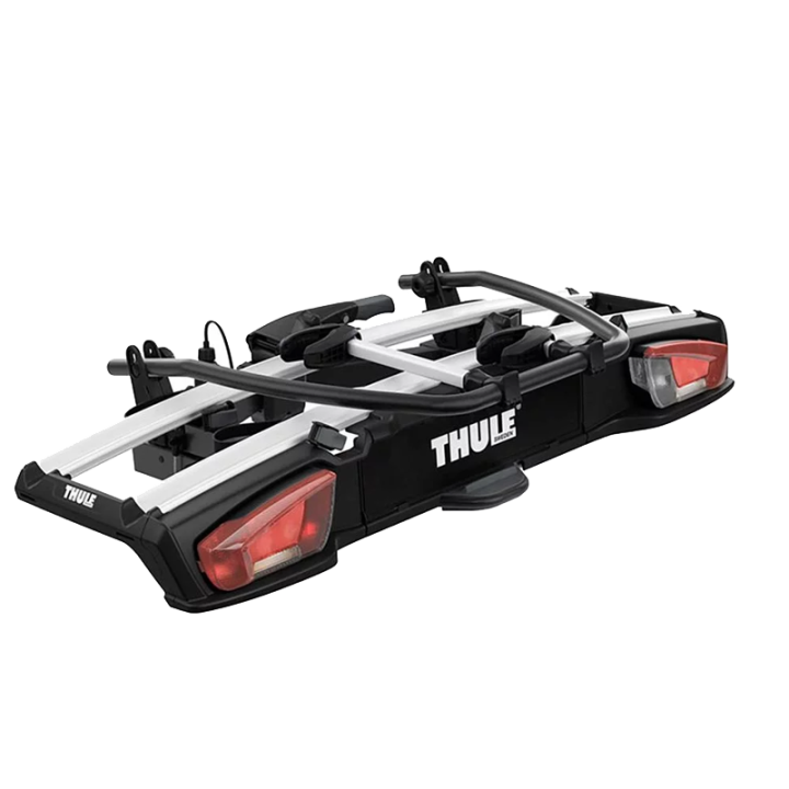 Porte-vélos plateforme sur attelage THULE Vélospace XT pour 2 vélos