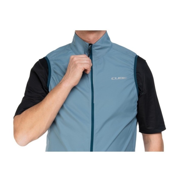 Gilet coupe-vent Cube Road/XC : protection vent et pluie, confort et compact