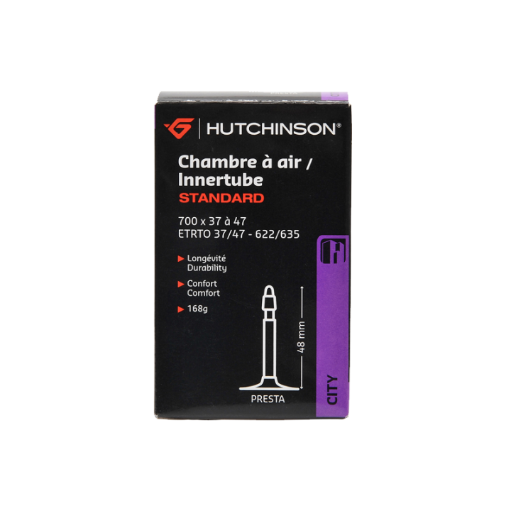 Chambre à Air HUTCHINSON STANDARD 700x37/47 - 29x1,40/1,75 Presta 48 mm