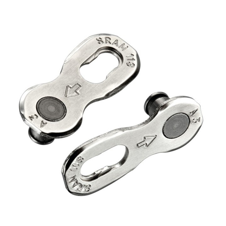 4x Attache Rapide chaine SRAM XX1 PowerLock Connector 11 Vitesses - Argent