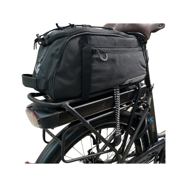 Sacoche multipoches VG sur porte-bagages - 10L