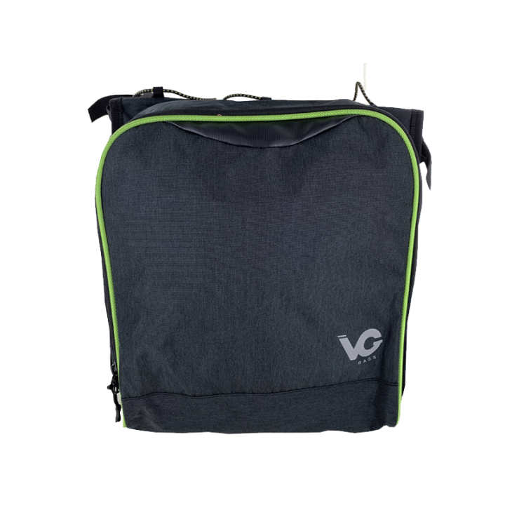 Sacoche double VG pour porte-bagages  - (2x 9L) [Noir/Vert]