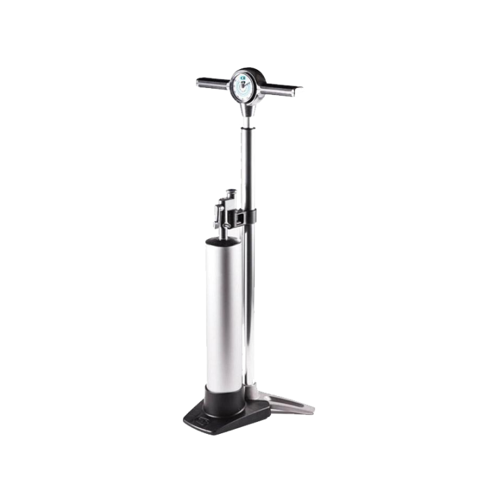 Klic Floor Pump Analog + Burst Tanksilver
