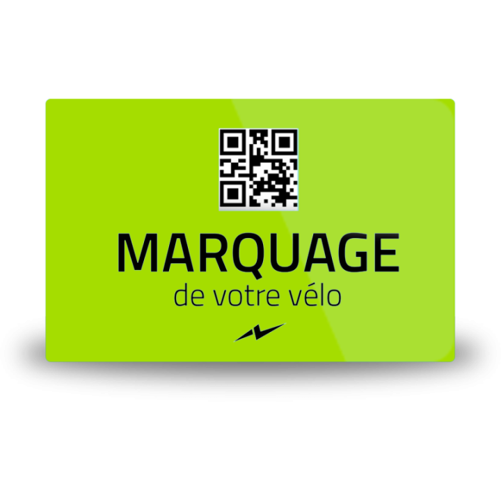 Etiquette de Marquage pour Immatriculation de vélo