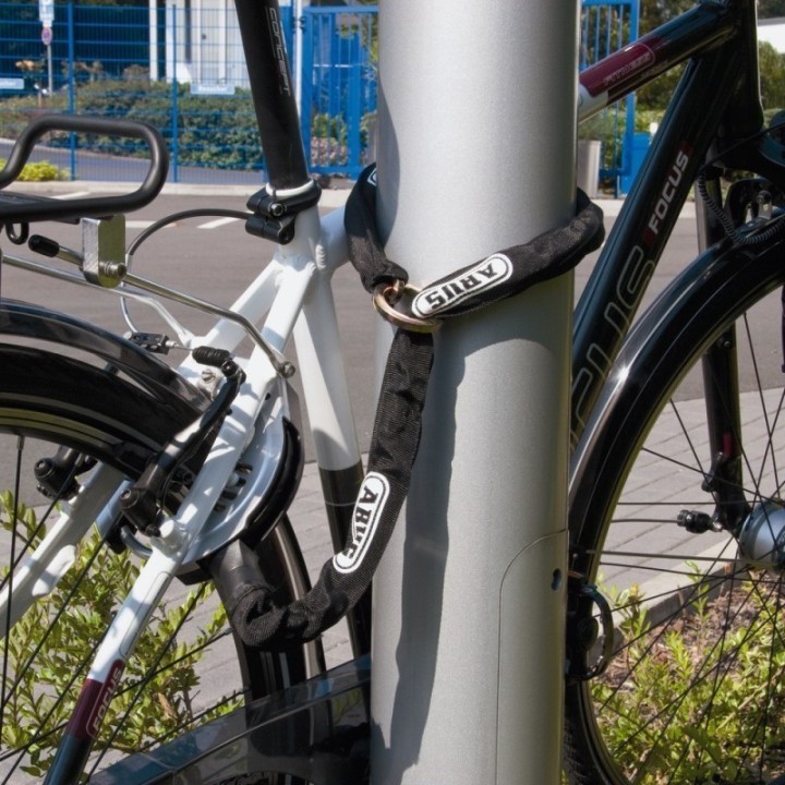 Chaine Antivol de Cadre ABUS 8ks/85cm bk + Sacoche ST5950