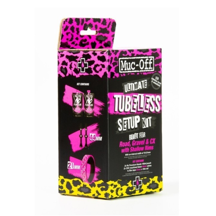 KIT DE CONVERSION TUBELESS MUC-OFF ULTIMATE ROAD 60 MM