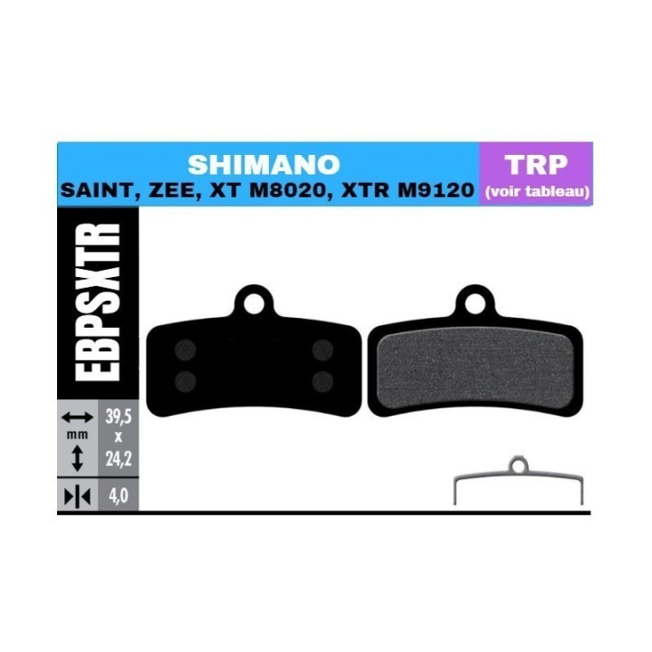 plaquettes freins bear modele SHIMANOzee / saint / xtr 4 pistons