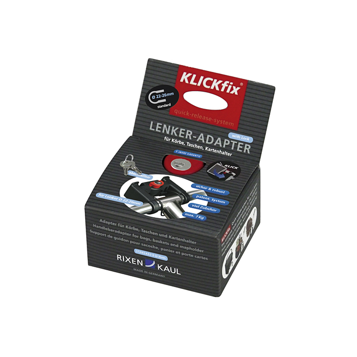 Support guidon standard à serrure [Ø22-31,8mm]