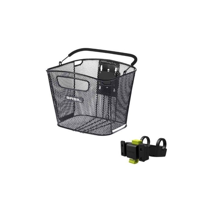 basil panier avant bold kf avec support kf noir