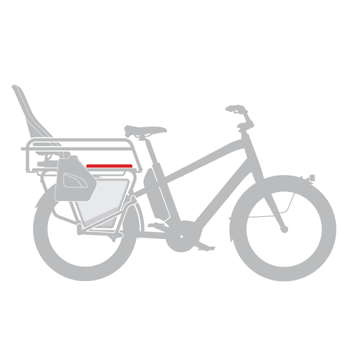 Coussin de rack Arrière - demi taille