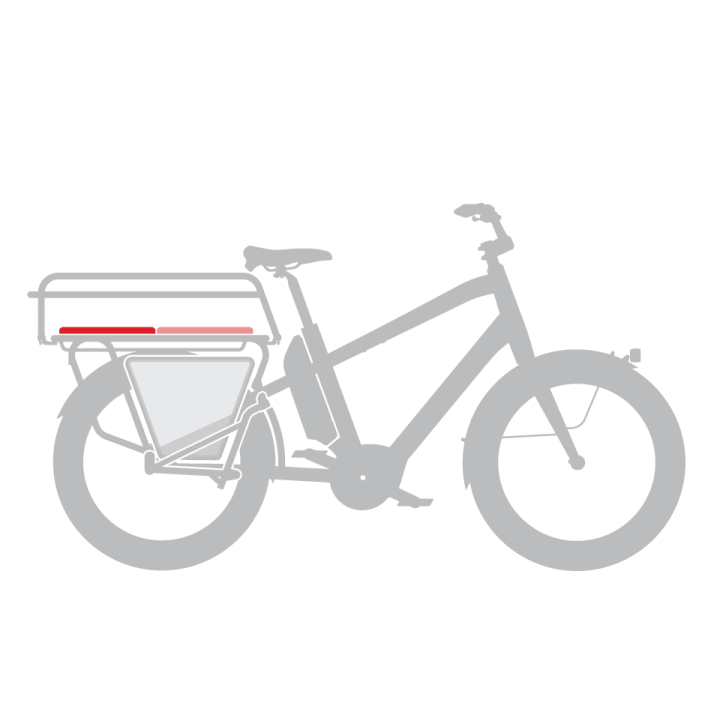 Coussin de rack Arrière - demi taille