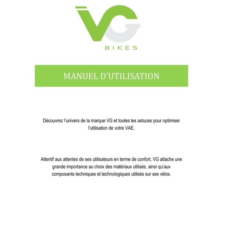 Manuel d'utilisation VG by Voltagreen