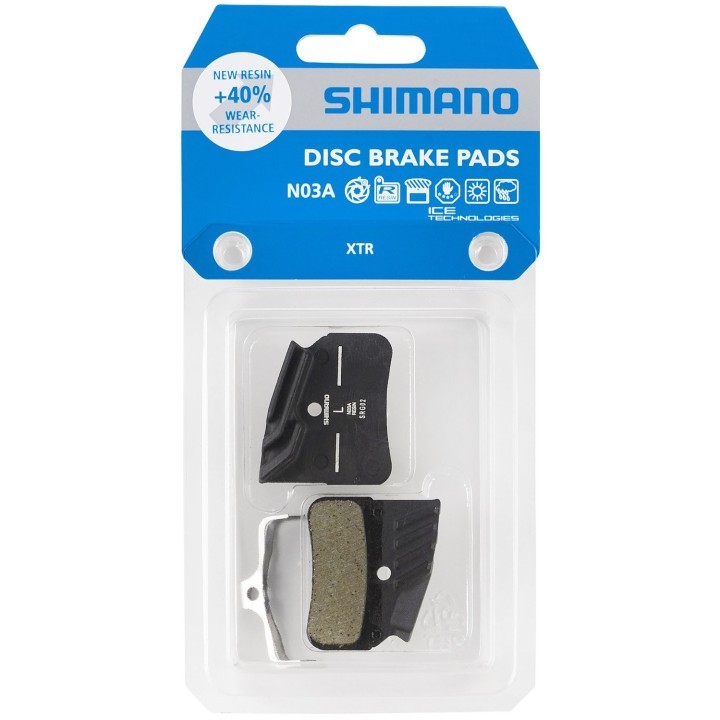 Plaquettes de frein à disque en résine avec ailette et ressort N03A-RF