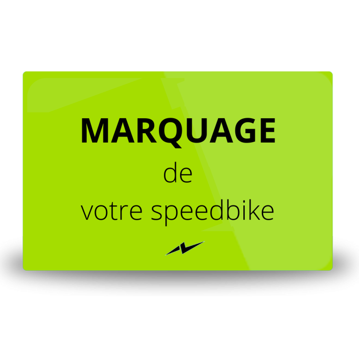Etiquette de Marquage pour Immatriculation de vélo - Speedbike