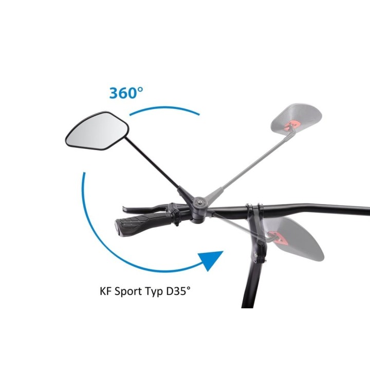 Miroir Rétroviseur KRAMPE pliable KF Sport