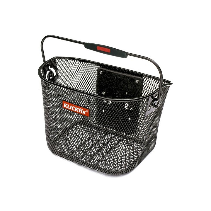 PANIER ACIER KLICKFIX MINI NOIR + Fixation tout ècran
