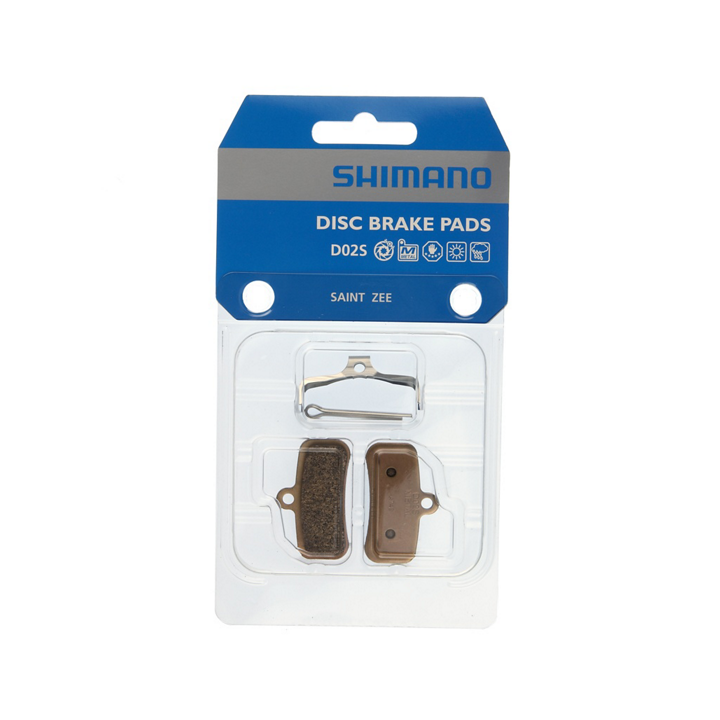 Plaquette de Frein SHIMANO en Metal D02S-MX avec Ressort et Goupille fendue