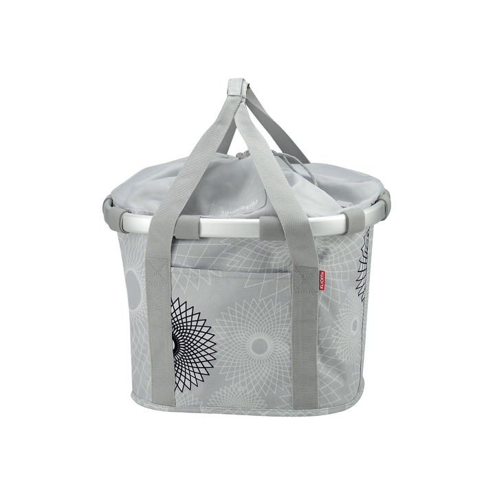 PANIER KLICKFIX BIKEBASKET GRIS CLAIR - REISENTHEL + Fixation tout ècran