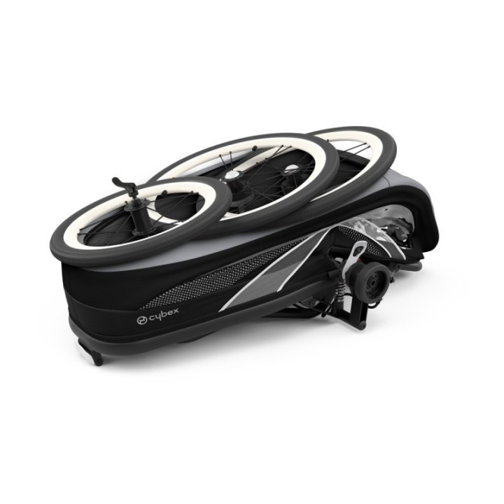 Kit Complet Habillage + Poussette Enfant CYBEX MULTISPORT ZENO - Noir/Gris