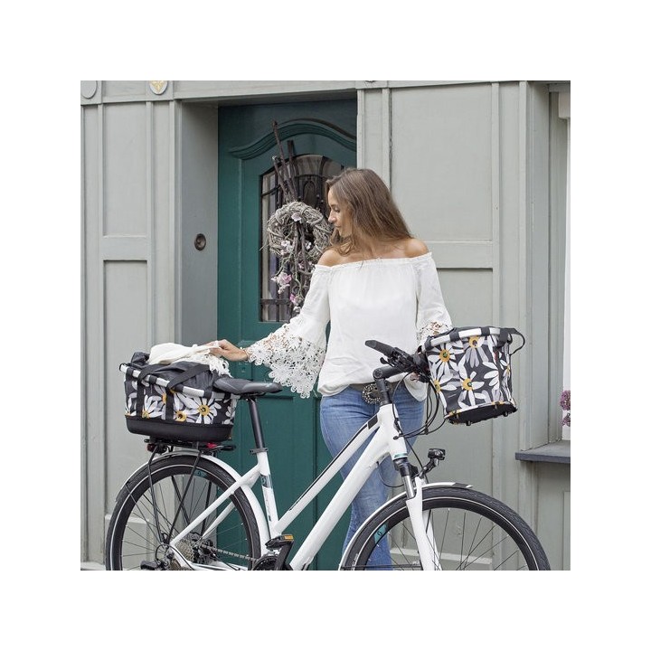 Panier Avant KLICKFIX Tissus -15L - [Twist sky rose]